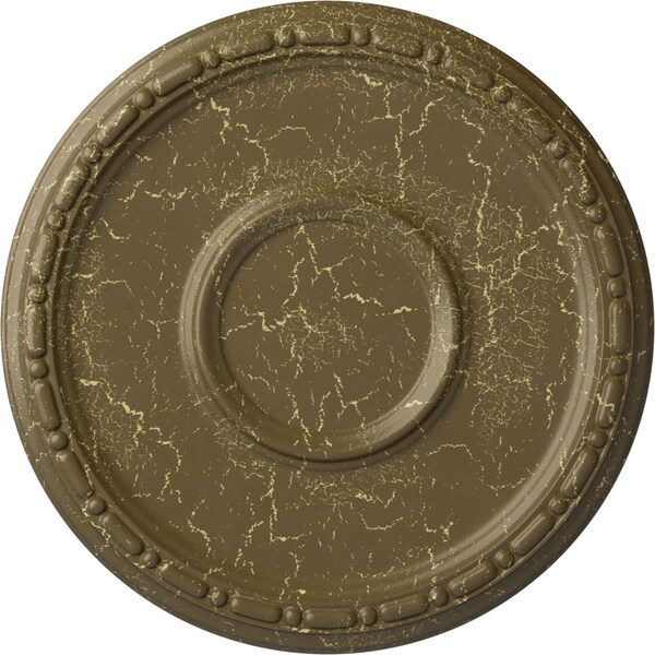 Ekena Millwork Medea Ceiling Medallion (Fits Canopies up to 5 1/2"), 16 1/2"OD x 1 1/2"P, Mississippi Mud Crackle CM16MDMMC - main